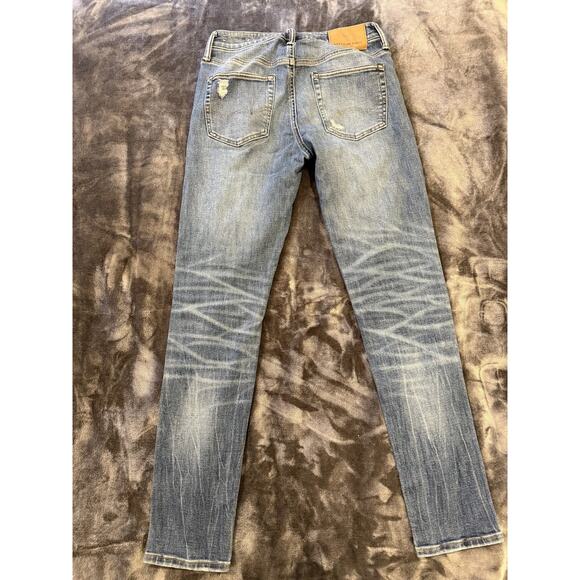 American Eagle Jeans Mens 29x32 Distressed Athletic Skinny AirFlex Temp Tech Den - Picture 14 of 16